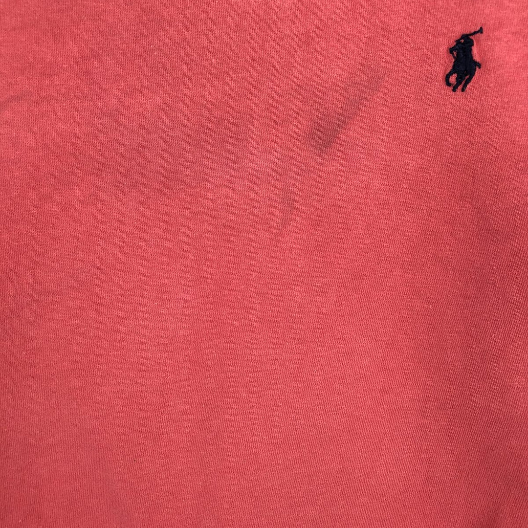 Ralph Lauren POLO by Ralph Lauren Long-Sleeve T-Shirt (Men's Size M equivalent) cotton pink type Vintage Second Hand