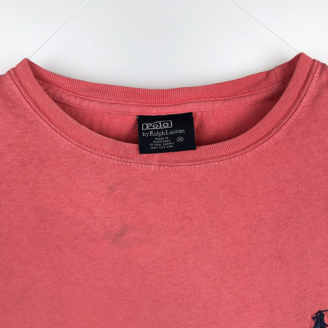 Ralph Lauren POLO by Ralph Lauren Long-Sleeve T-Shirt (Men's Size M equivalent) cotton pink type Vintage Second Hand