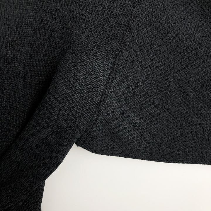 Big Size Harley-Davidson Eagle Pattern Native Pattern Thermal Long-Sleeve T-Shirt Honeycomb Made in USA Men's XXXL Equivalent cotton black type Vintage Second Hand