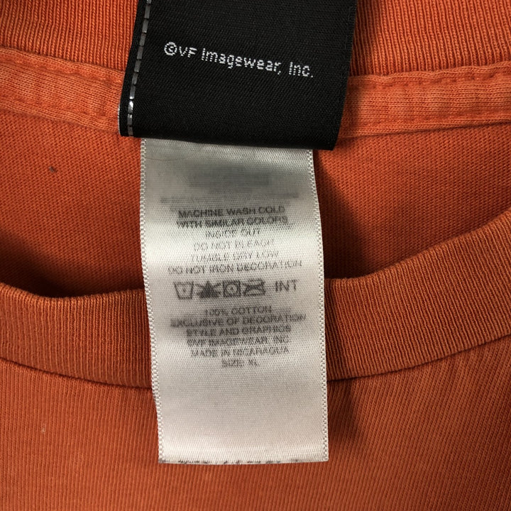 Harley-Davidson Motorcycle Bike T-shirt, Men's XL size cotton orange type Vintage Second Hand