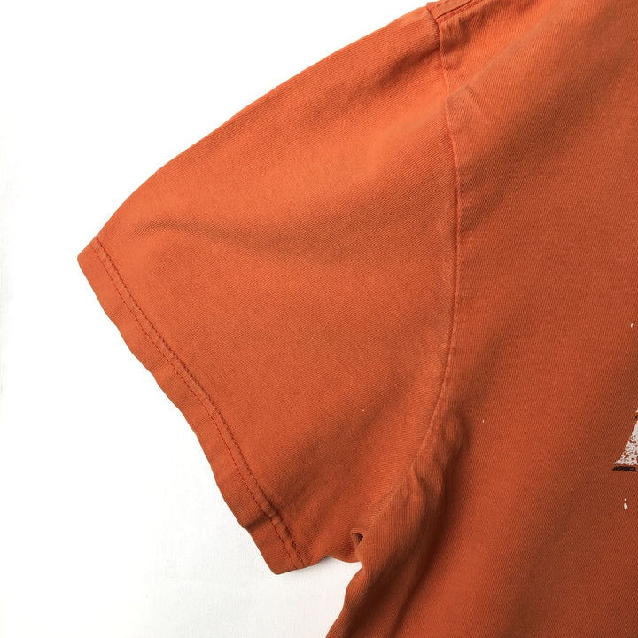 Harley-Davidson Motorcycle Bike T-shirt, Men's XL size cotton orange type Vintage Second Hand