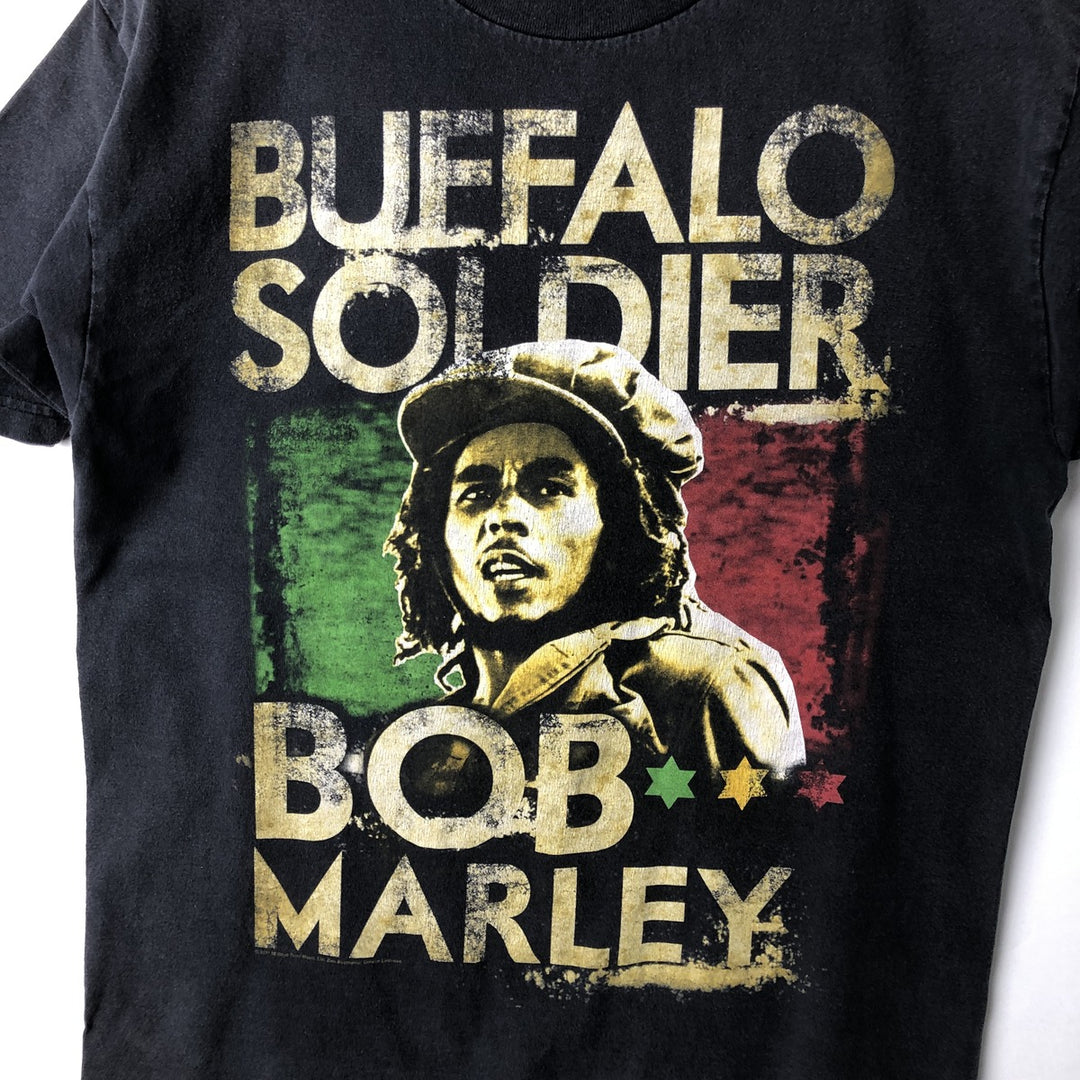 2000'S Zion Bob Marley Band T-shirt (Men's size L) cotton Charcoal Vintage Second Hand