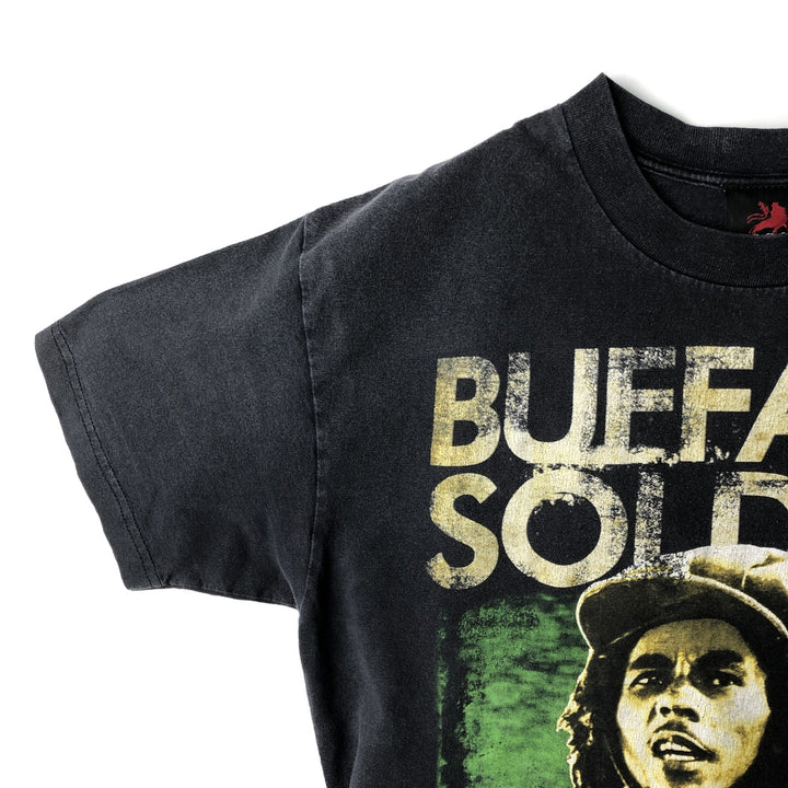 2000'S Zion Bob Marley Band T-shirt (Men's size L) cotton Charcoal Vintage Second Hand