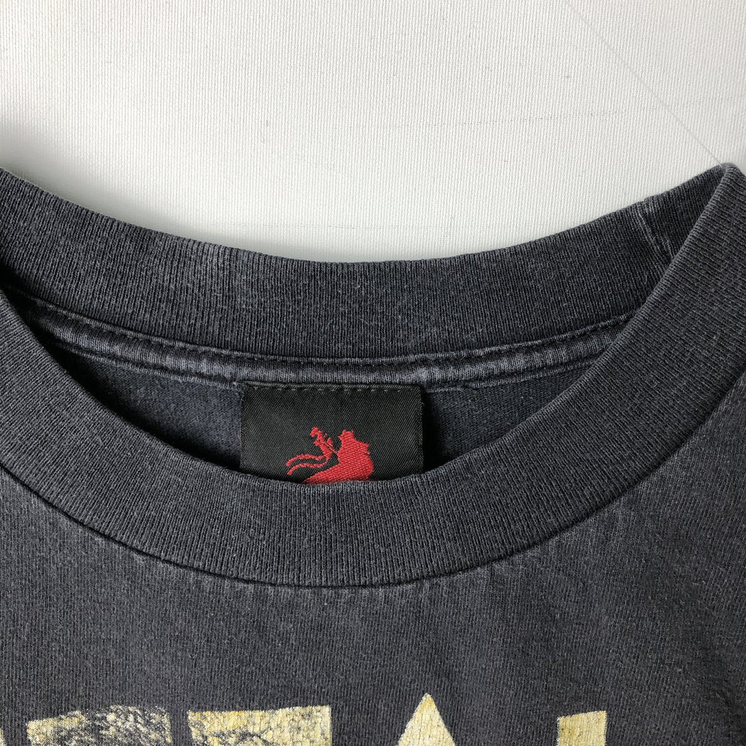 2000'S Zion Bob Marley Band T-shirt (Men's size L) cotton Charcoal Vintage Second Hand