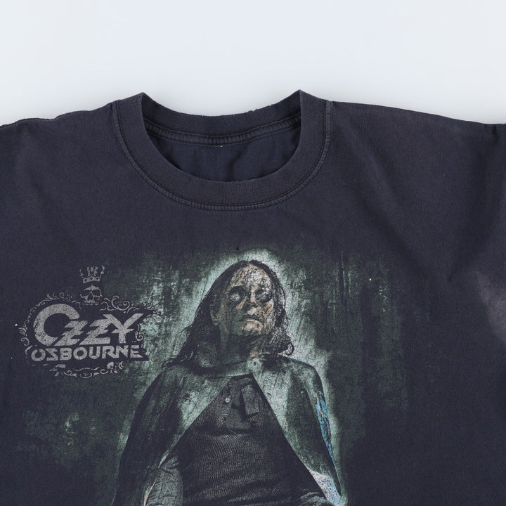 OZZY OSBOURNE Ozzy Osbourne Band T-shirt Band T Men's XL size unclear black type Vintage Second Hand
