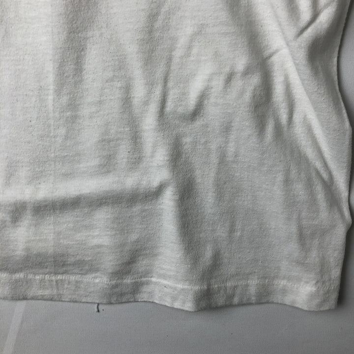 ~90'S Vintage Printed T-shirt, Men's S size unclear white type Vintage Second Hand