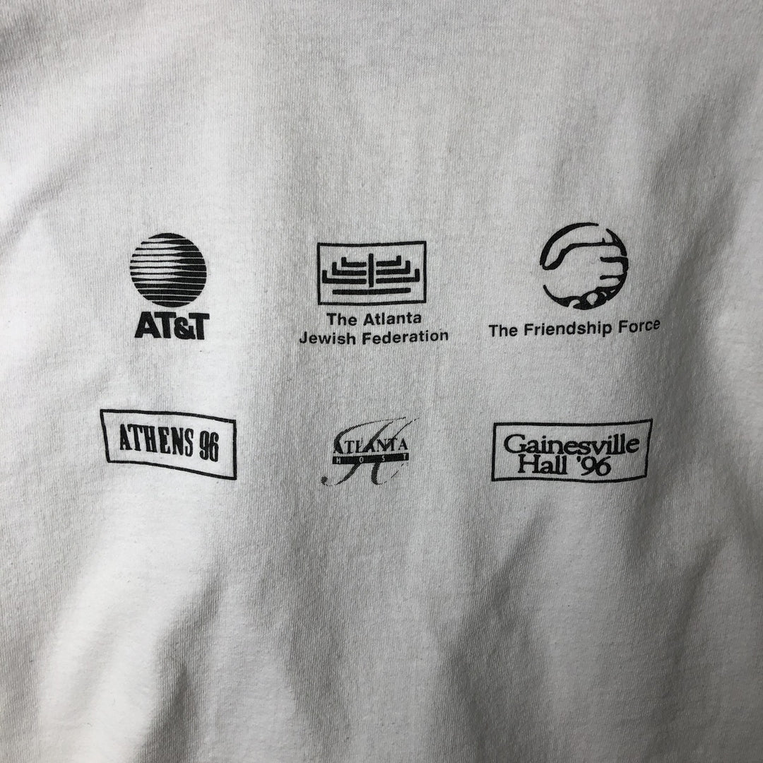 90'S Fruit of the Loom printed T-shirt, made in the USA, men's XL size, vintage cotton white type Vintage Second Hand