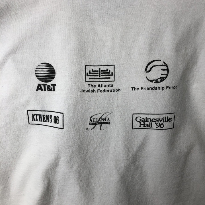 90'S Fruit of the Loom printed T-shirt, made in the USA, men's XL size, vintage cotton white type Vintage Second Hand