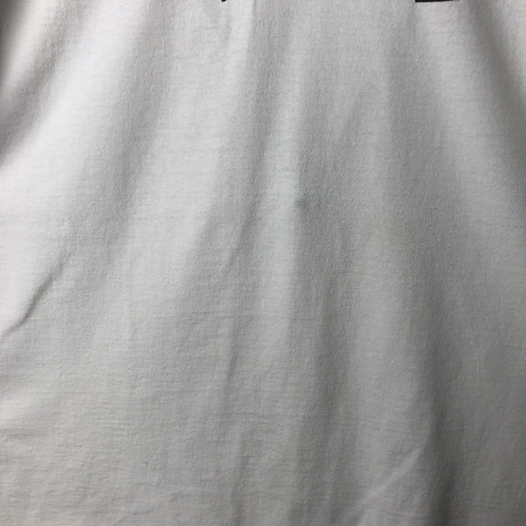 90'S Fruit of the Loom printed T-shirt, made in the USA, men's XL size, vintage cotton white type Vintage Second Hand