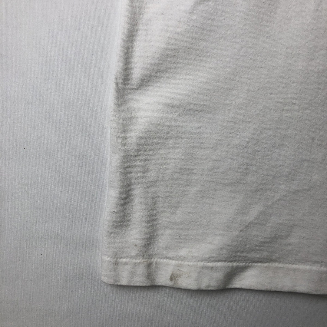 90'S Fruit of the Loom printed T-shirt, made in the USA, men's XL size, vintage cotton white type Vintage Second Hand