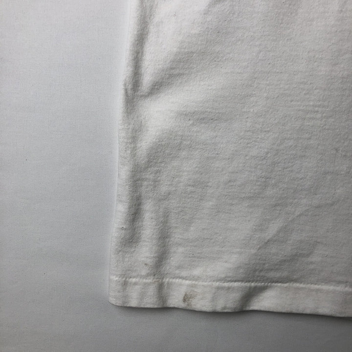 90'S Fruit of the Loom printed T-shirt, made in the USA, men's XL size, vintage cotton white type Vintage Second Hand