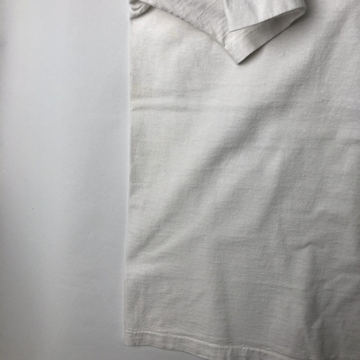 90'S Fruit of the Loom printed T-shirt, made in the USA, men's XL size, vintage cotton white type Vintage Second Hand