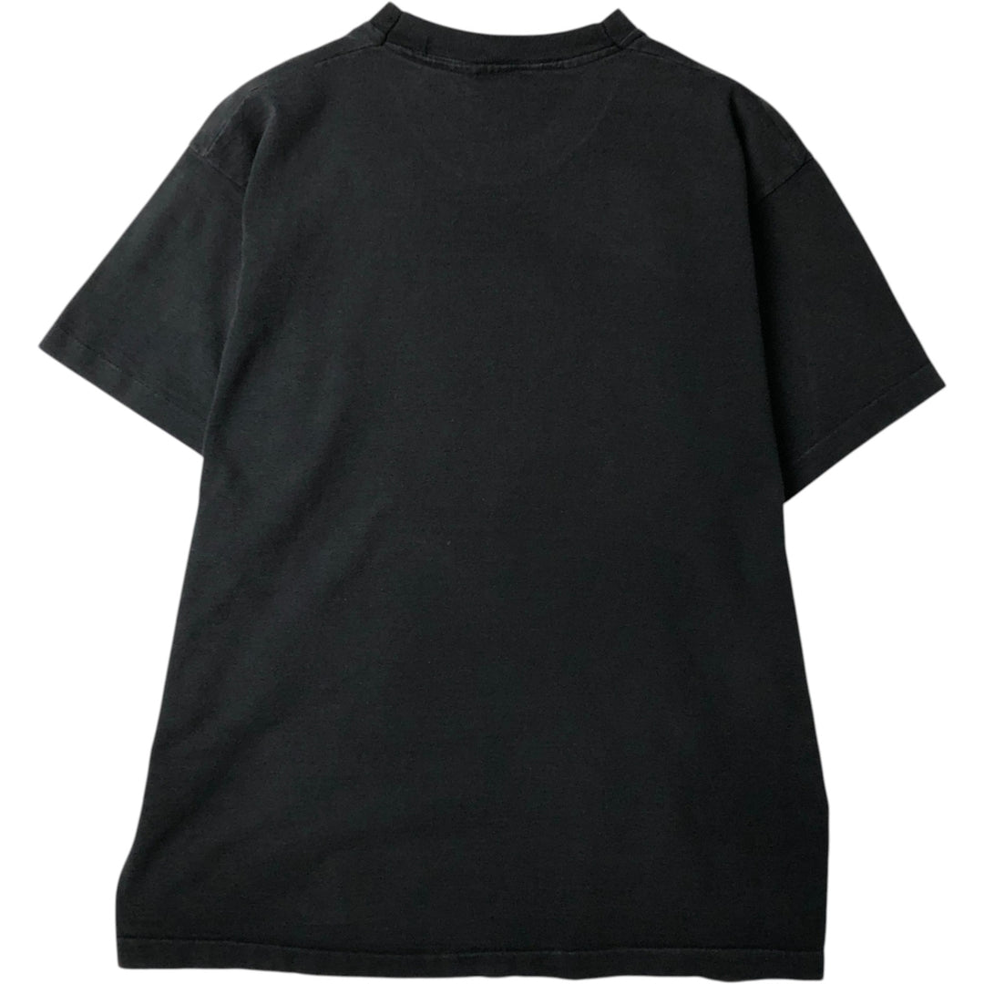 90'S Fruit of the Loom printed T-shirt, made in the USA, men's XL size, vintage cotton black type Vintage Second Hand
