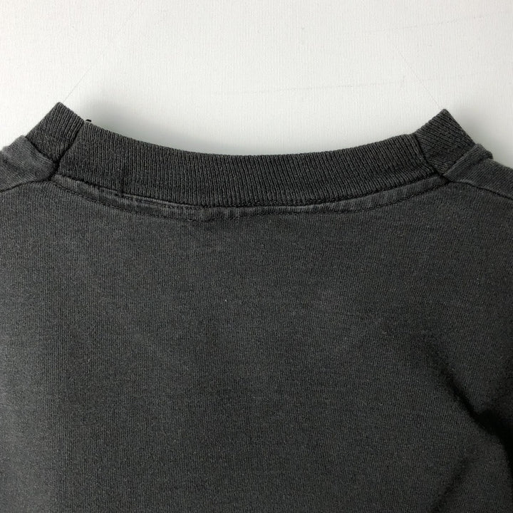 90'S Fruit of the Loom printed T-shirt, made in the USA, men's XL size, vintage cotton black type Vintage Second Hand