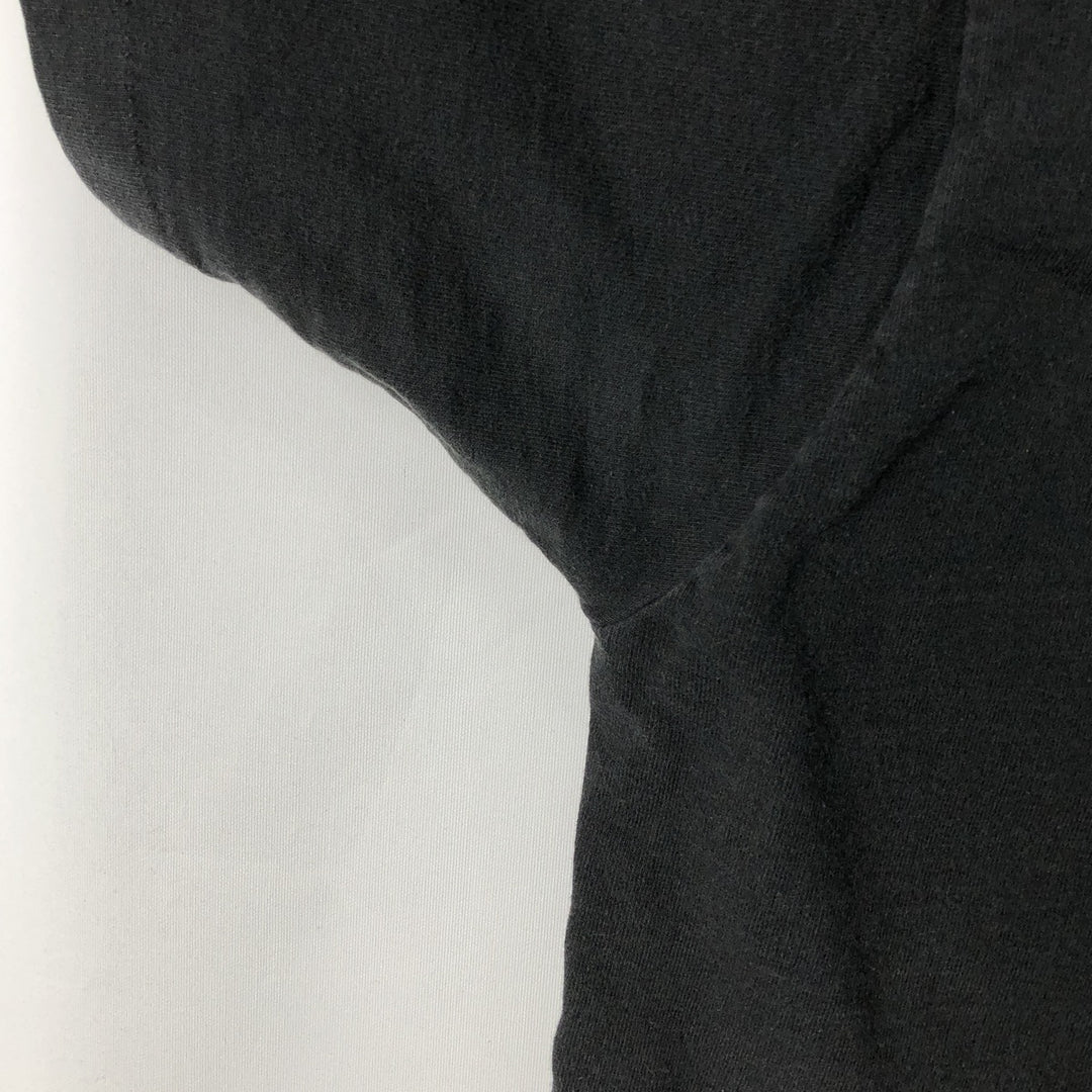 90'S Fruit of the Loom printed T-shirt, made in the USA, men's XL size, vintage cotton black type Vintage Second Hand