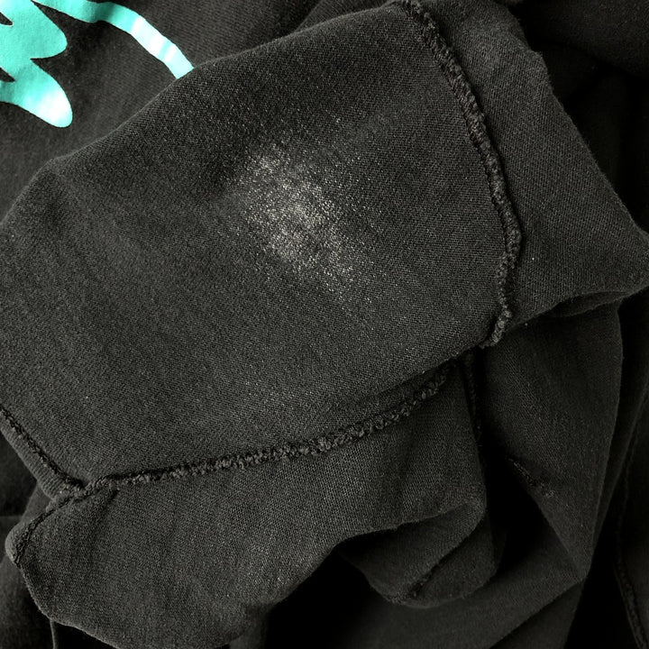 90'S Fruit of the Loom printed T-shirt, made in the USA, men's XL size, vintage cotton black type Vintage Second Hand