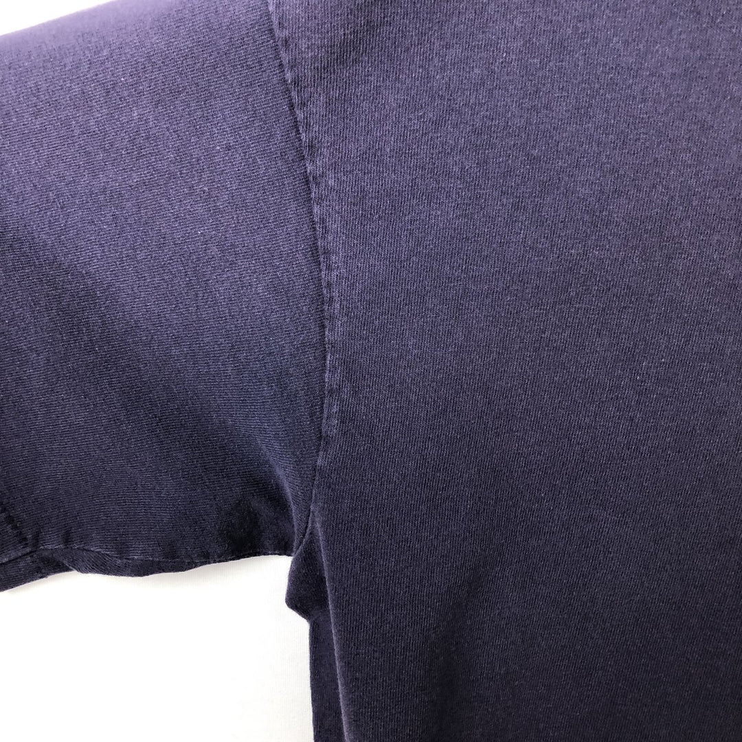 90'S Mossimo sports print t-shirt, made in USA, men's size S equivalent, vintage. cotton navy blue type Vintage Second Hand