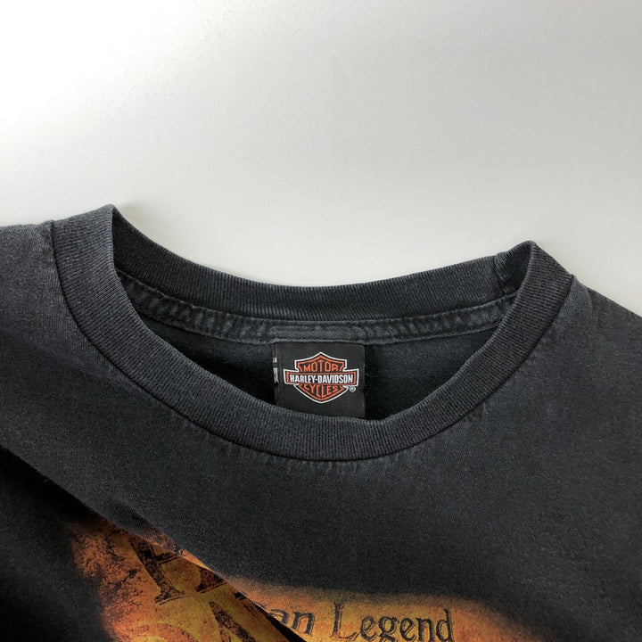 Harley-Davidson Motorcycle Bike T-shirt, Men's XL size cotton black type Vintage Second Hand