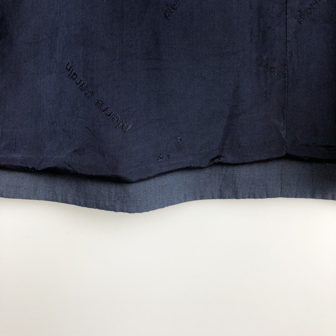 Pierre Cardin linen tailored jacket, men's size XL (approx.) linen navy blue type Vintage Second Hand