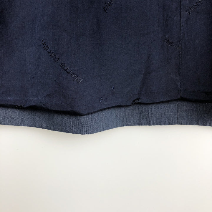 Pierre Cardin linen tailored jacket, men's size XL (approx.) linen navy blue type Vintage Second Hand