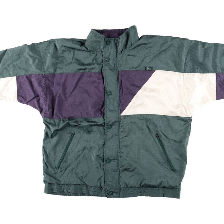 Christian Dior MONSIEUR Nylon Jacket, Men's Size L (approx.) Nylon green type Vintage Second Hand