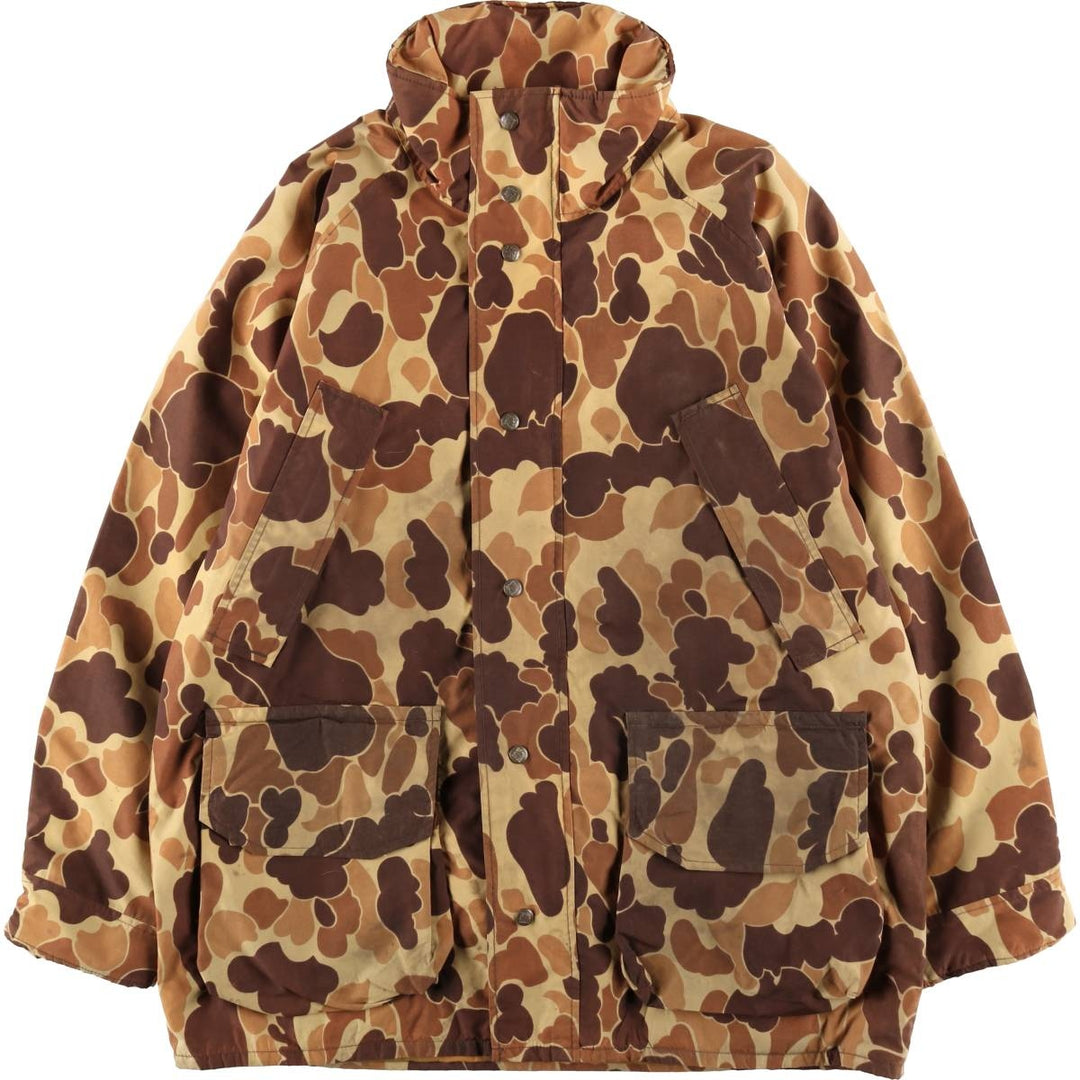 1970'S Columbia Yellowstone Tag Duck Hunter Camo Mountain Jacket Shell Jacket Men's Size L (approx.) unclear brown type Vintage Second Hand