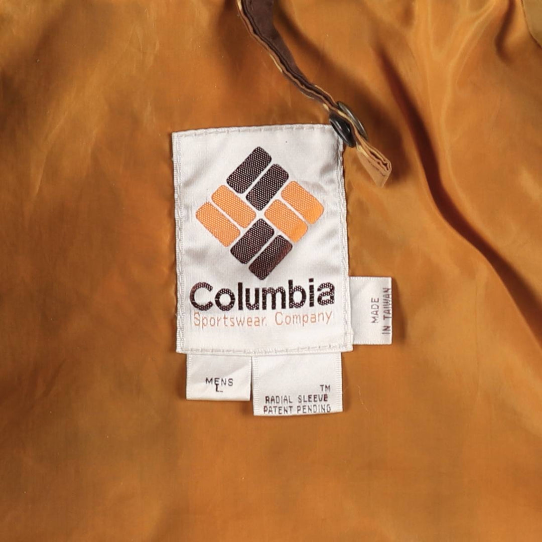 1970'S Columbia Yellowstone Tag Duck Hunter Camo Mountain Jacket Shell Jacket Men's Size L (approx.) unclear brown type Vintage Second Hand