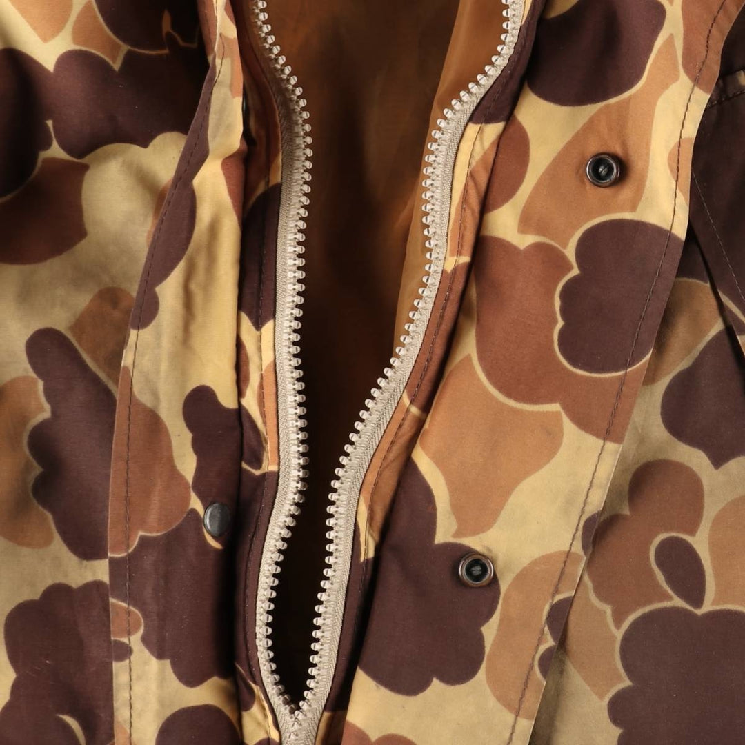 1970'S Columbia Yellowstone Tag Duck Hunter Camo Mountain Jacket Shell Jacket Men's Size L (approx.) unclear brown type Vintage Second Hand