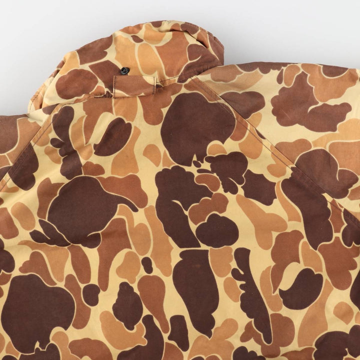 1970'S Columbia Yellowstone Tag Duck Hunter Camo Mountain Jacket Shell Jacket Men's Size L (approx.) unclear brown type Vintage Second Hand