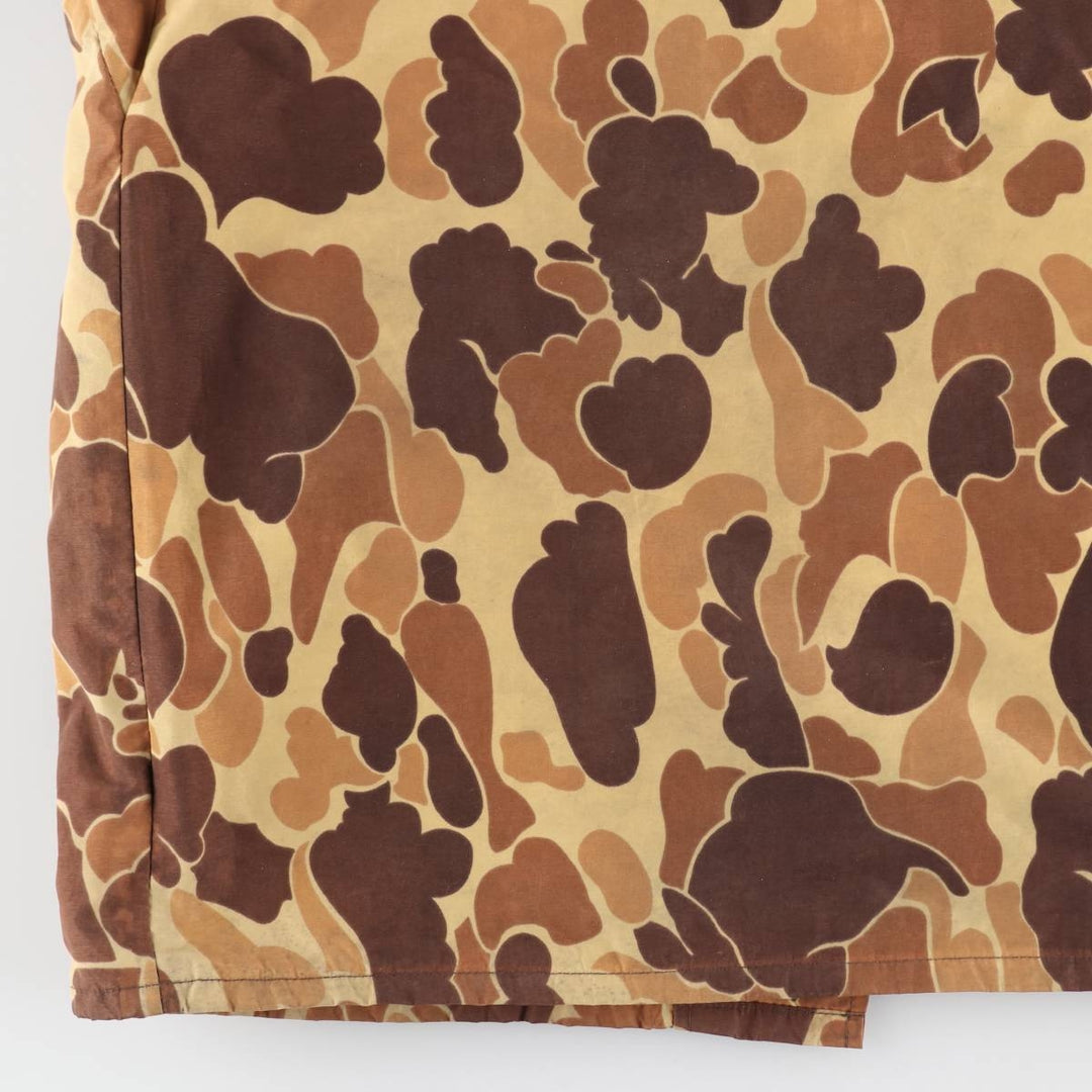 1970'S Columbia Yellowstone Tag Duck Hunter Camo Mountain Jacket Shell Jacket Men's Size L (approx.) unclear brown type Vintage Second Hand