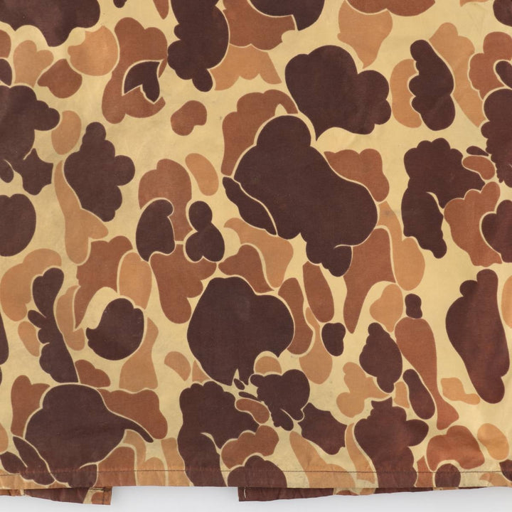 1970'S Columbia Yellowstone Tag Duck Hunter Camo Mountain Jacket Shell Jacket Men's Size L (approx.) unclear brown type Vintage Second Hand