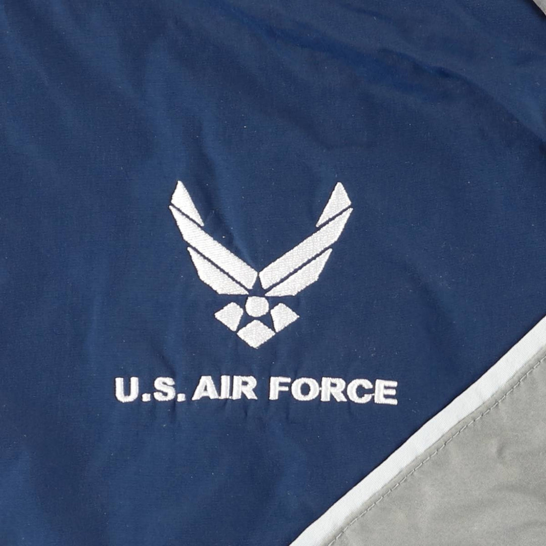 2000'S US Military Issue USAF PTU Training Jacket, Nylon Jacket, Made in USA, Large Regular Size (Equivalent to Men's L) Nylon navy blue type Vintage Second Hand