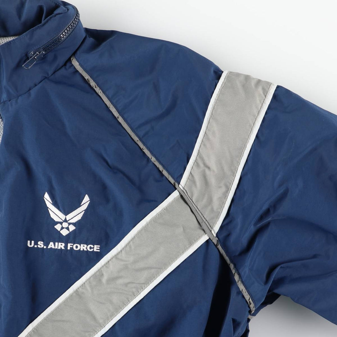2000'S US Military Issue USAF PTU Training Jacket, Nylon Jacket, Made in USA, Large Regular Size (Equivalent to Men's L) Nylon navy blue type Vintage Second Hand