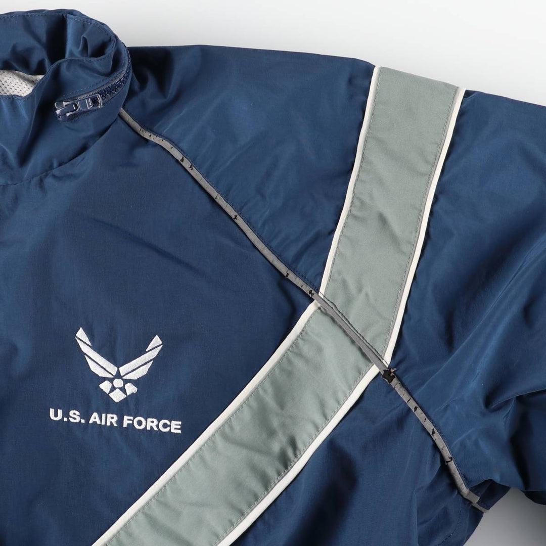 Genuine US military issue USAF PTU training jacket, nylon jacket, made in the USA, MEDIUM REGULAR (equivalent to men's M). Nylon navy blue type Vintage Second Hand