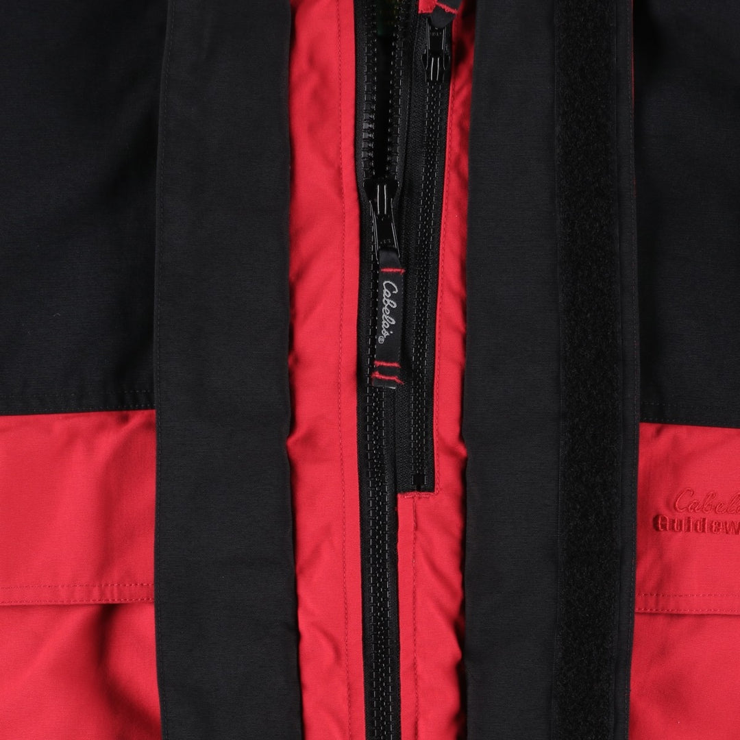 90'S Cabelas padded parka puffer jacket, men's size L equivalent, vintage. Nylon red type Vintage Second Hand