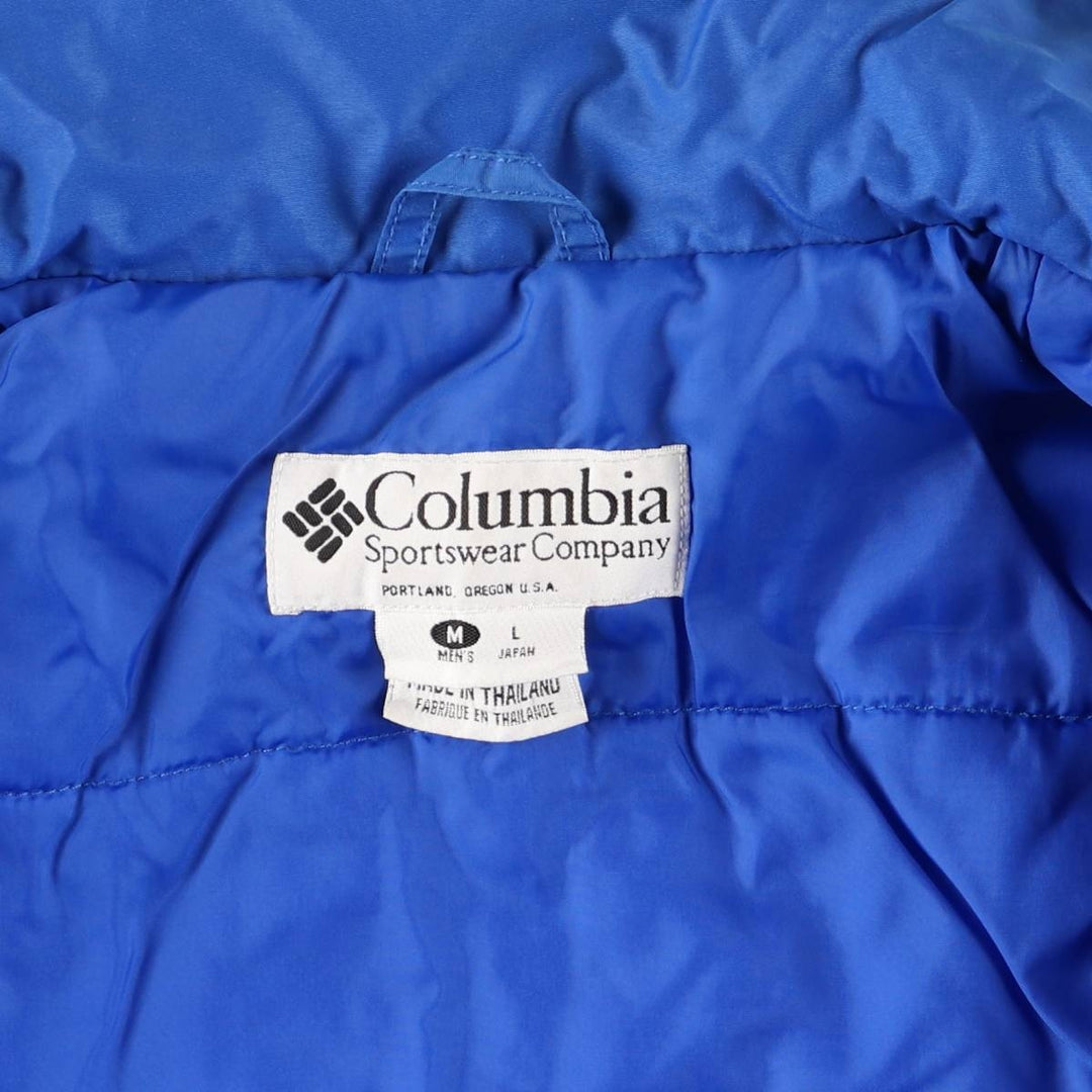 90s-00'S Columbia Padded Puffer Jacket, Men's Size Medium unclear blue type Vintage Second Hand