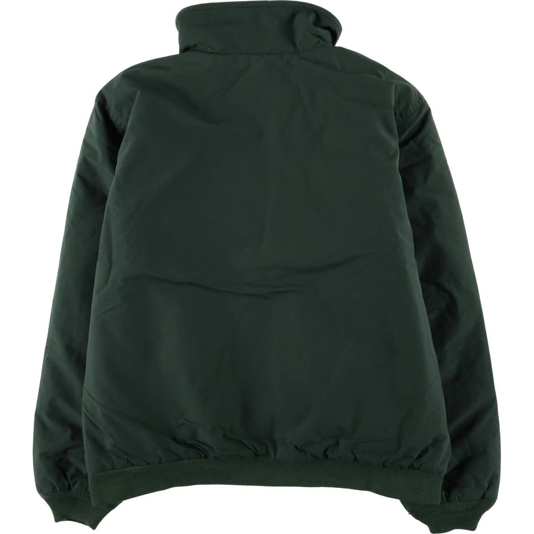 90s-00'S LLBean windbreaker, men's size L (approx.) Nylon dark green Vintage Second Hand
