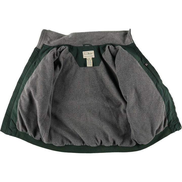 90s-00'S LLBean windbreaker, men's size L (approx.) Nylon dark green Vintage Second Hand