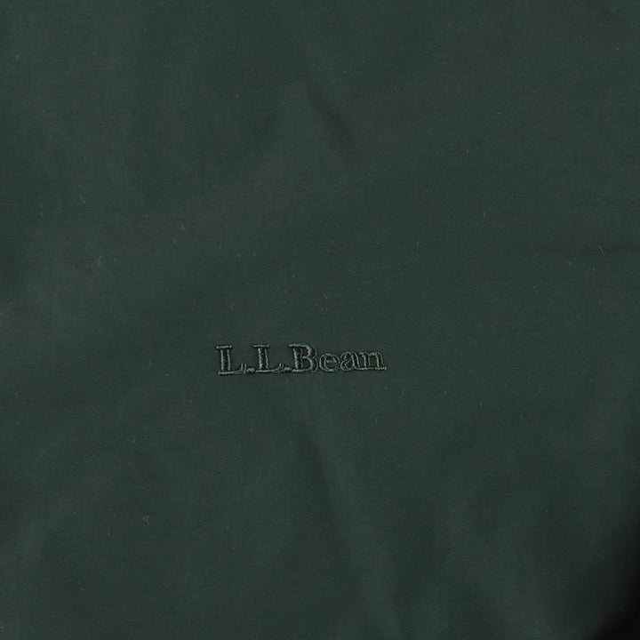 90s-00'S LLBean windbreaker, men's size L (approx.) Nylon dark green Vintage Second Hand