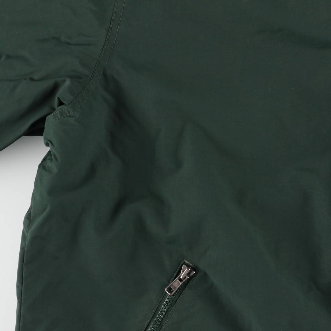 90s-00'S LLBean windbreaker, men's size L (approx.) Nylon dark green Vintage Second Hand