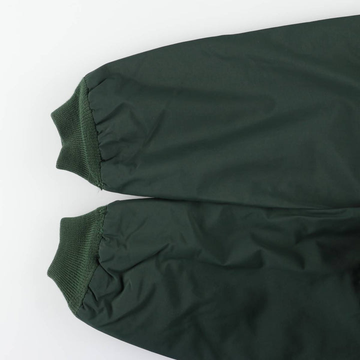 90s-00'S LLBean windbreaker, men's size L (approx.) Nylon dark green Vintage Second Hand