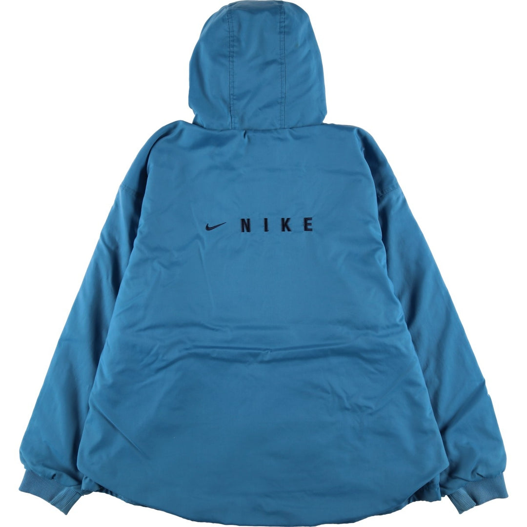90s-00'S Nike Nylon Hoodie, Men's Size L (approx.) Nylon Blue type light blue Vintage Second Hand