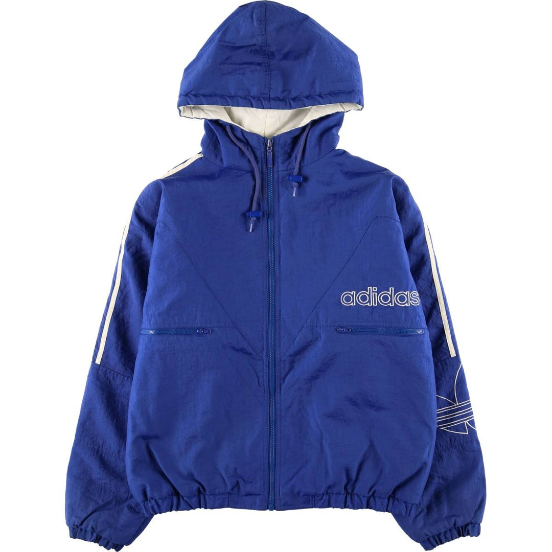 Vintage Adidas nylon parka from the 80s-90s, men's size M (approx.). Nylon blue type Vintage Second Hand