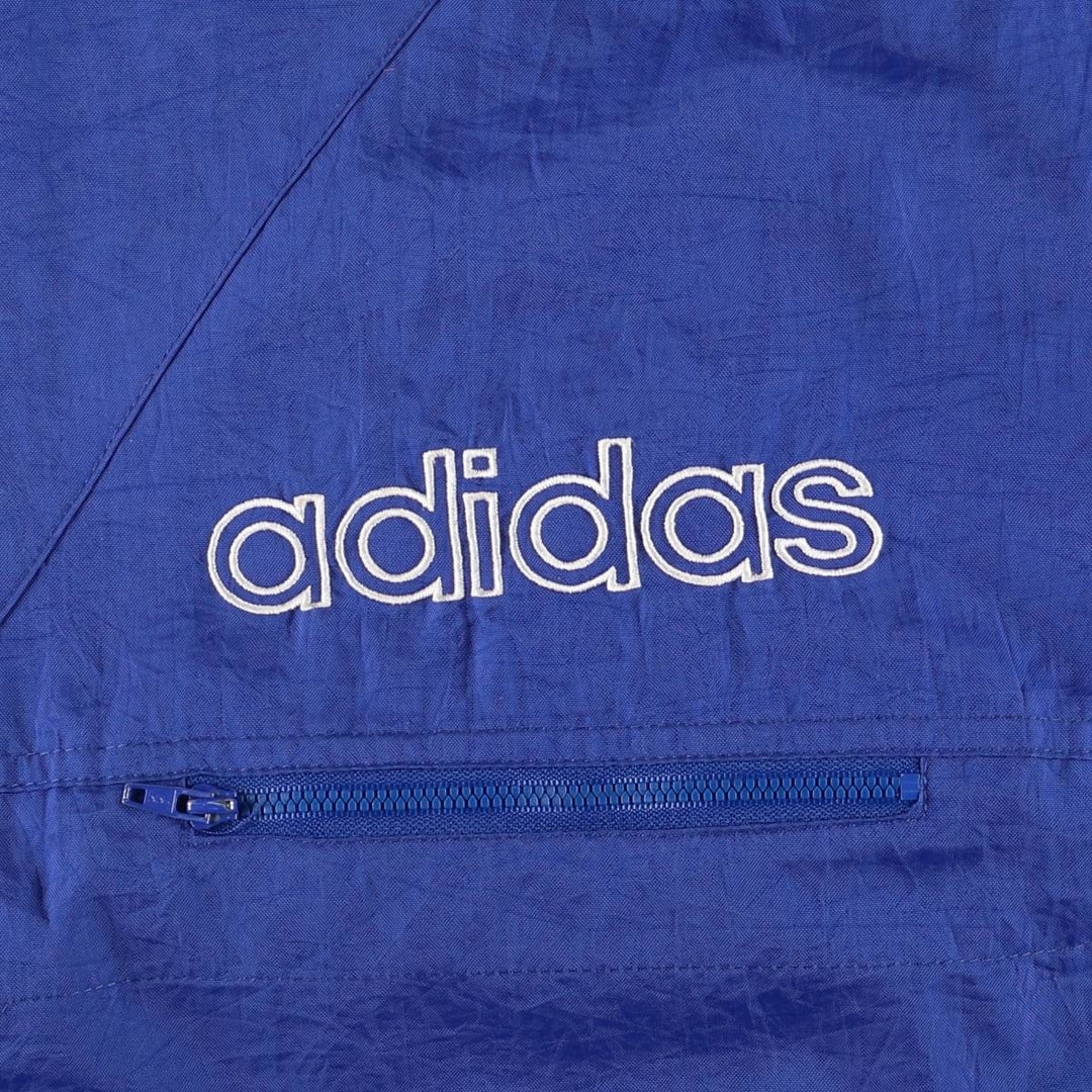 Vintage Adidas nylon parka from the 80s-90s, men's size M (approx.). Nylon blue type Vintage Second Hand