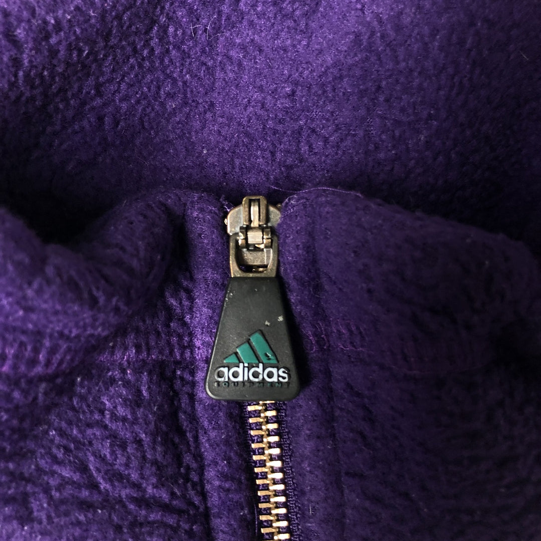 Adidas EQUIPMENT Half-Zip Fleece Pullover, Men's Size XL (approx.) polyester purple type Vintage Second Hand