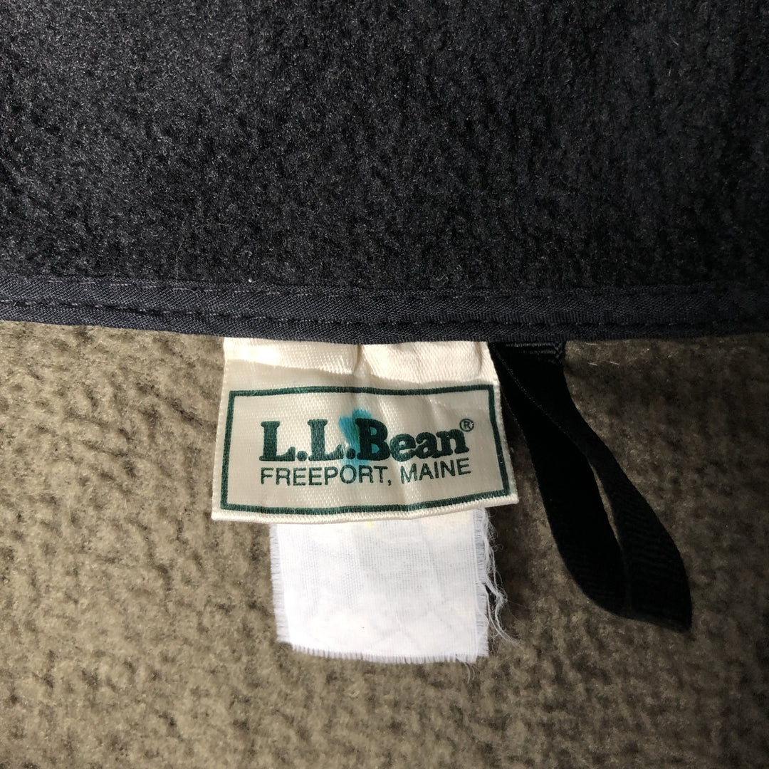 Vintage LLBean half-zip fleece pullover from the 1990s, men's size XL. polyester green type Vintage Second Hand