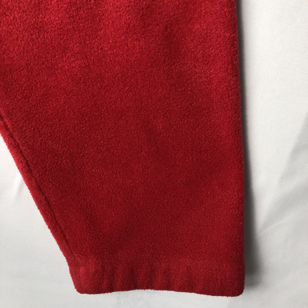 1990'S Tommy Hilfiger Half-Zip Fleece Pullover, Men's Size M (approx.) polyester red type Vintage Second Hand