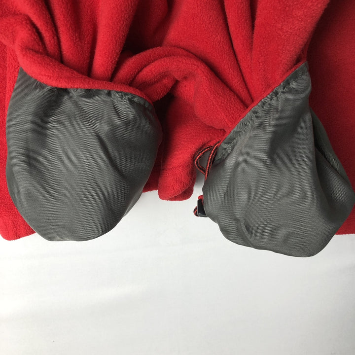 1990'S Tommy Hilfiger Half-Zip Fleece Pullover, Men's Size M (approx.) polyester red type Vintage Second Hand