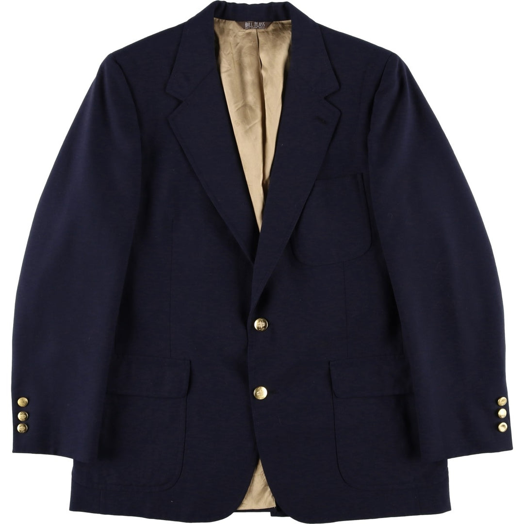 BILL BLASS Navy Blazer, Tailored Jacket, Made in USA, Men's Size Medium unclear navy blue type Vintage Second Hand