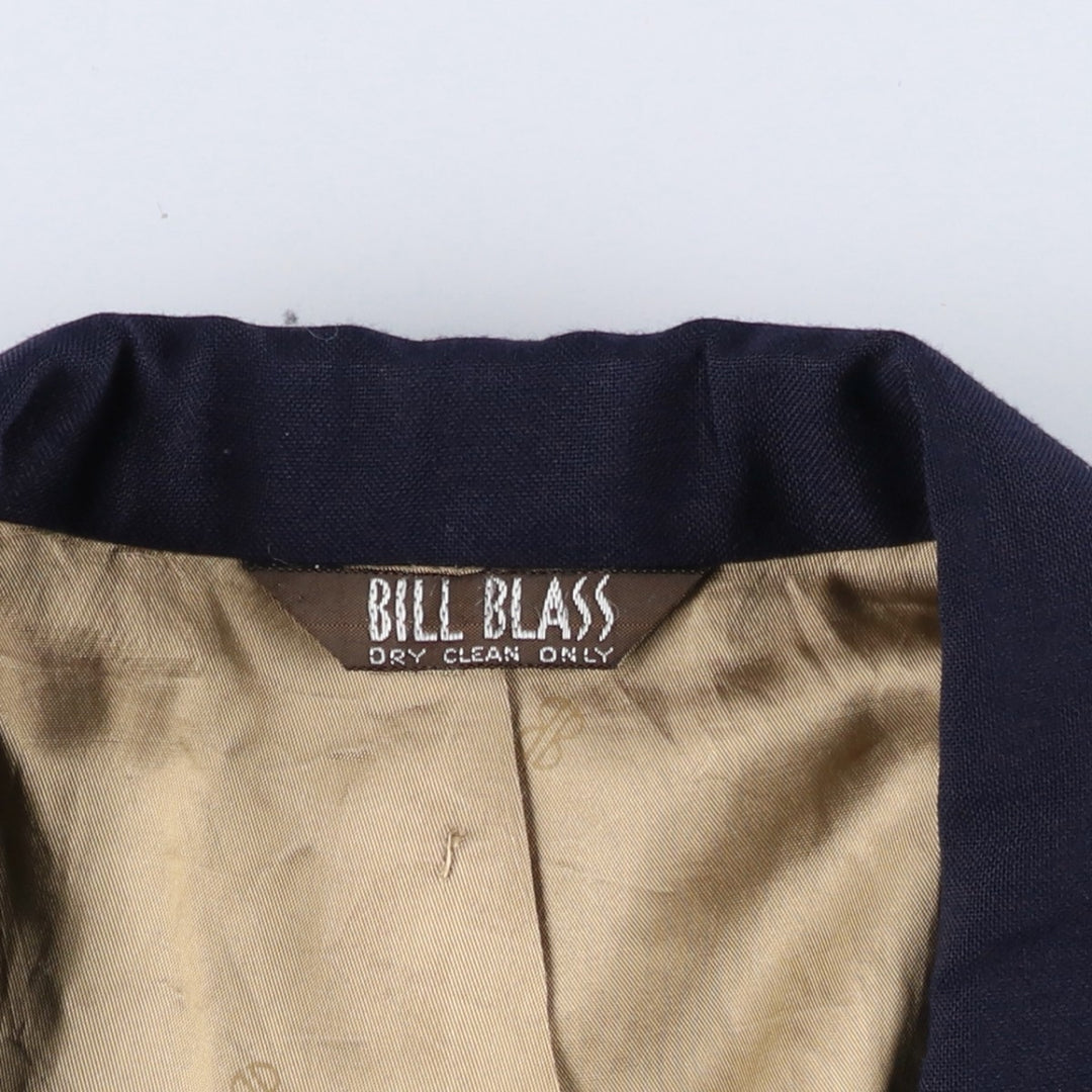 BILL BLASS Navy Blazer, Tailored Jacket, Made in USA, Men's Size Medium unclear navy blue type Vintage Second Hand